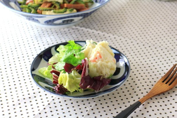 鳴門唐草 5寸皿 国産 美濃焼 取り分け皿 中皿 プレート 取り皿