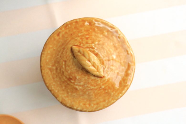 渕サビ十草茶碗蒸し 黄瀬戸 日本製 瀬戸焼 定番商品 蒸し碗 蓋付 蓋