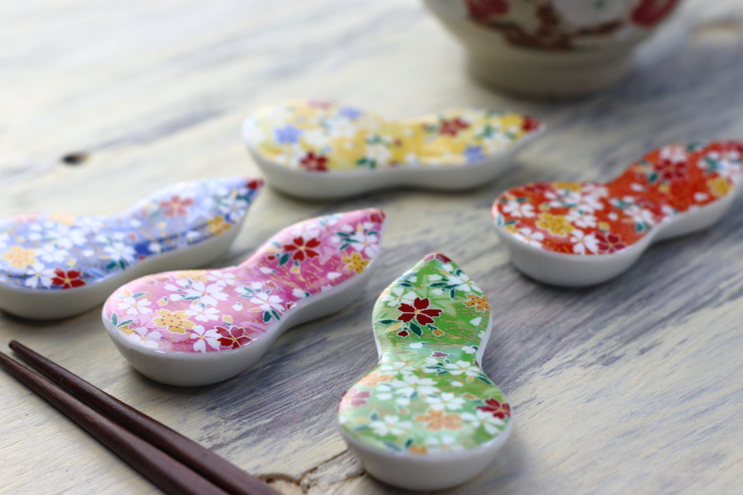 京友禅箸置き 日本製 美濃焼 箸置き はしおき カトラリー レスト 京友禅箸置き 日本製 美濃焼 箸置き はしおき カトラリー レスト