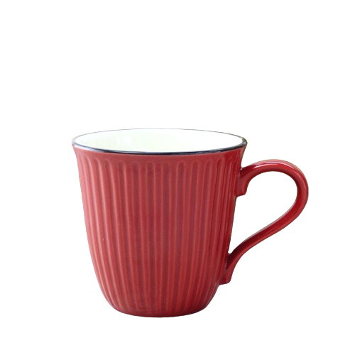 9色のフルーティングマグカップ 250ml 日本製 美濃焼 マグ マグカップ オフィス コーヒーカップ カップ コップ 紅茶 お茶 赤 緑 紺 橙 ピンク｜cerapockke｜02