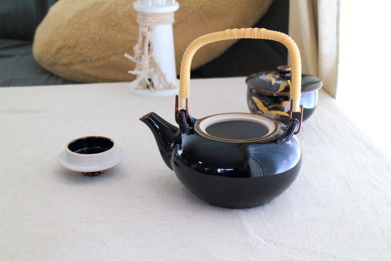 金羽鶴 急須 国産 美濃焼 ティーポット 陶器 日本茶 紅茶 緑茶 ミニ