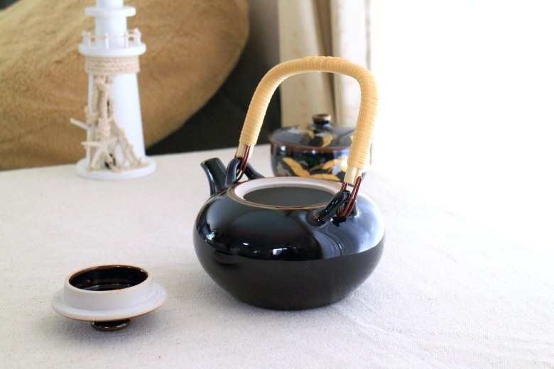 金羽鶴 急須 国産 美濃焼 ティーポット 陶器 日本茶 紅茶 緑茶 ミニ