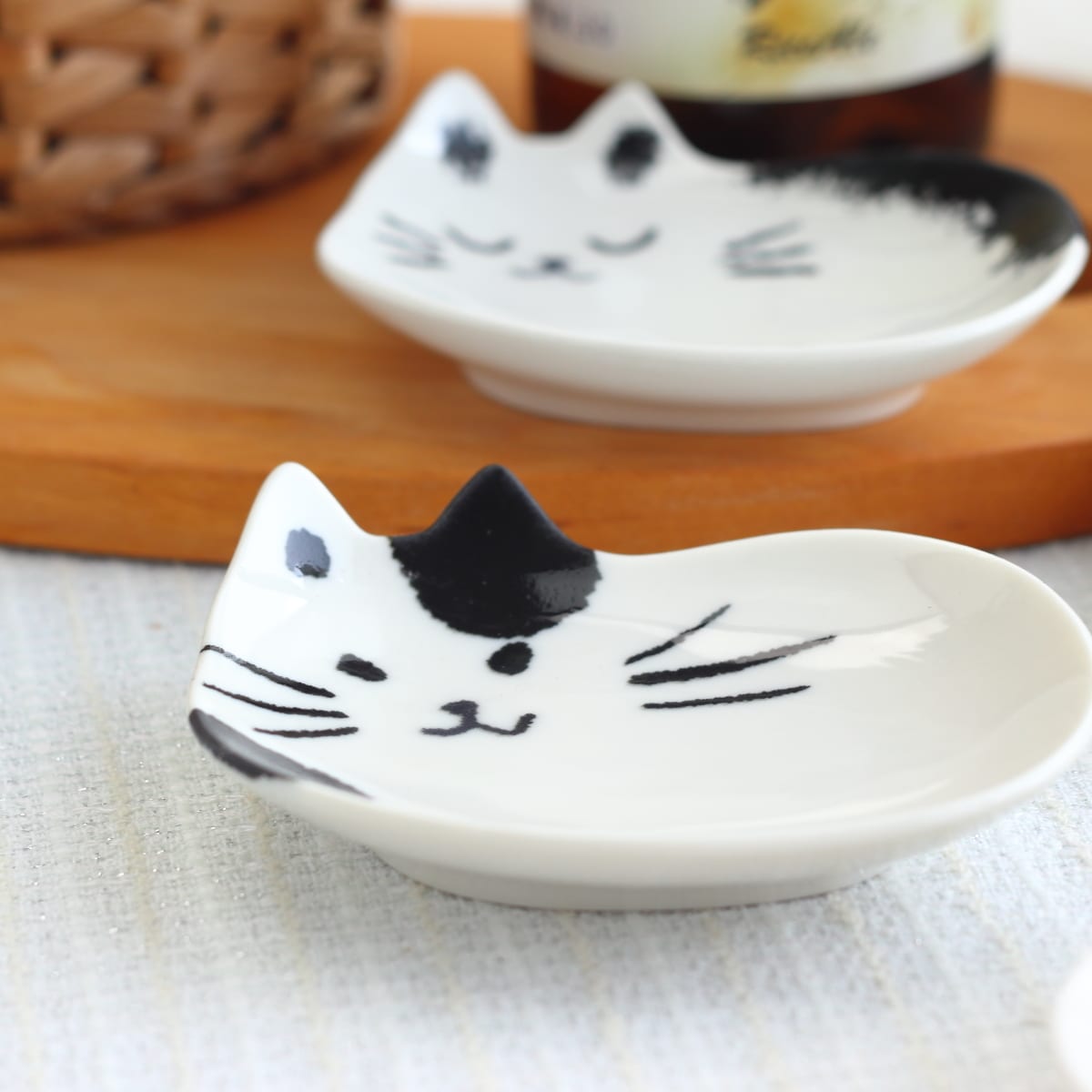 ねこづくし 暮らしに馴染む手書き風の和食器豆皿 5枚セット メール便