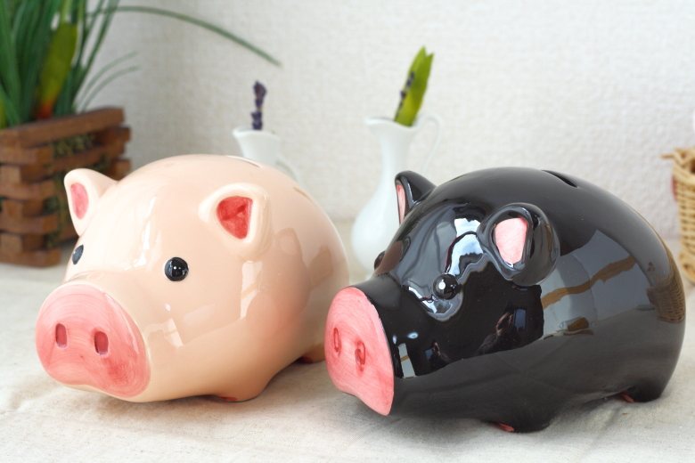 豚の貯金箱　バンク　USA製　70s ピグピック 豚の貯金箱 大サイズ ブタ ぶた バンク 貯金豚 雑貨 栓付き