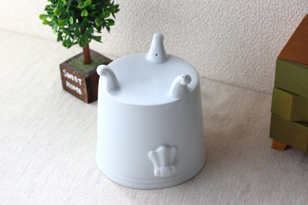 京焼　陶あん　ワインクーラー　花柄陶器　プランター　コスモス 陶器製三脚ワインクーラー 日本製 美濃焼 花器 プランター 鉢植え
