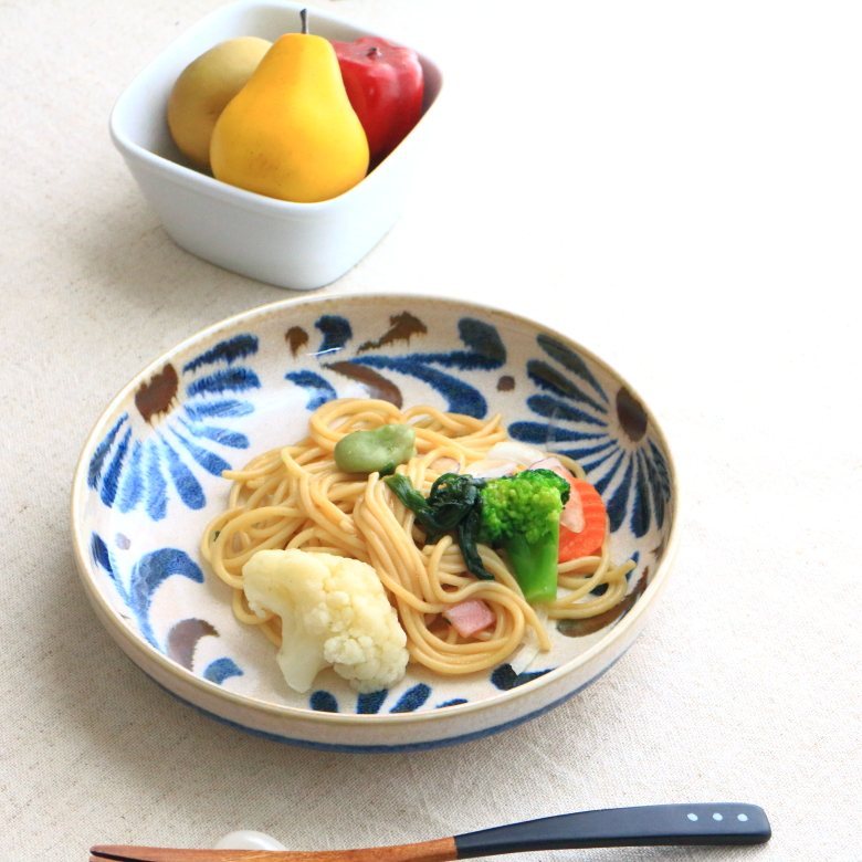 かりゆし パスタ鉢 20cm 国産 美濃焼 桜パスタ 大鉢 大皿 パスタ