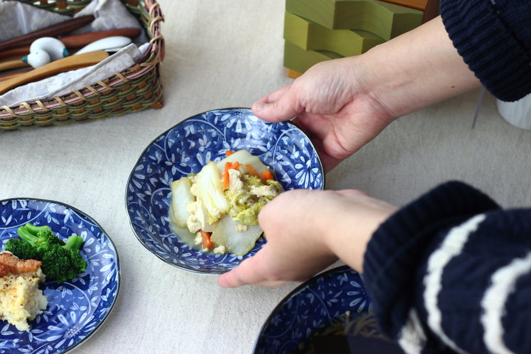 藍華 肉じゃが鉢 16.5cm 日本製 美濃焼 5寸浅鉢 ボウル ボール 中鉢 鉢