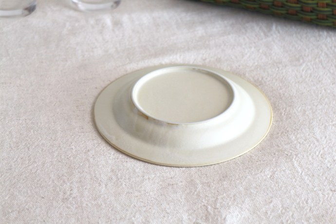 窯変クリーム釉 16cmパン皿 国産 美濃焼 プレート 中皿 平皿 取り皿 お