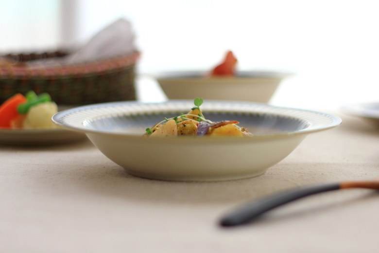 パスタ皿 ボタニカル パスタ皿 22cm カレー皿 プレート 美濃焼 – aito(アイトー