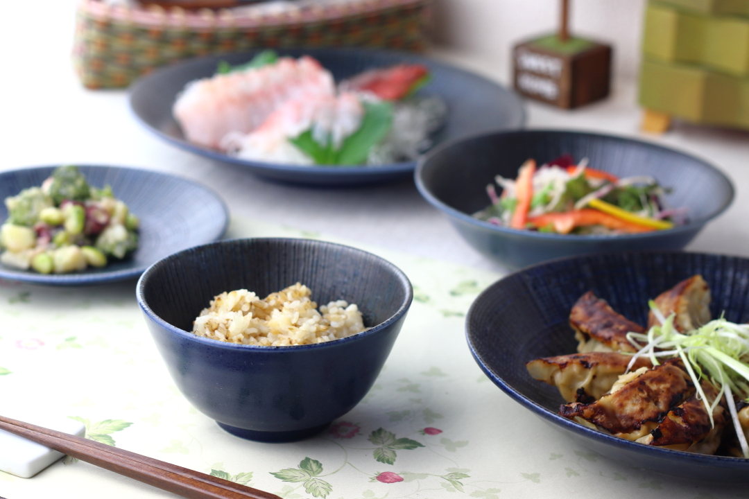 宙十草 飯碗 12cm 日本製 美濃焼 3.8多用丼 ご飯 お椀 ご飯茶碗