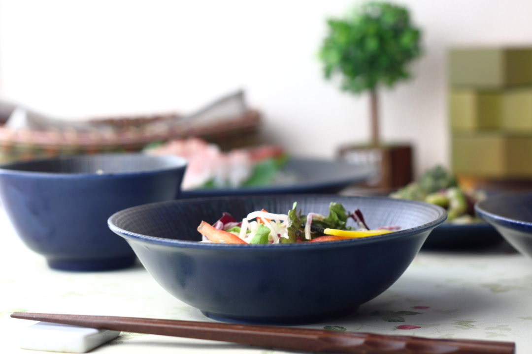宙十草 サラダ鉢 17cm 日本製 美濃焼 5.5寸丼 ボウル ボール 中鉢 鉢