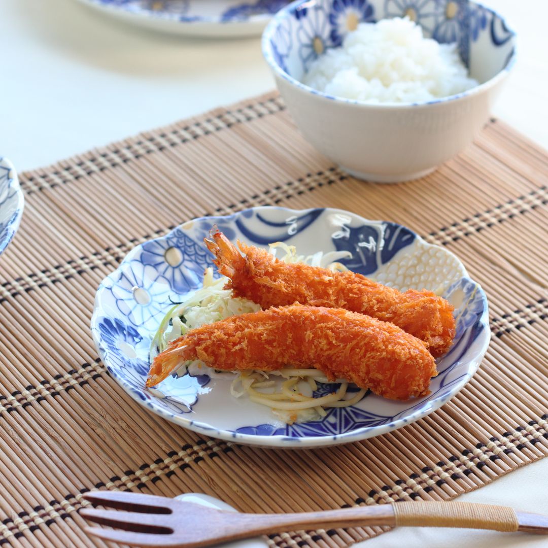 藍祥瑞 小皿 16cm 日本製 美濃焼 5.0寸皿 中皿 丸皿 平皿 取り皿