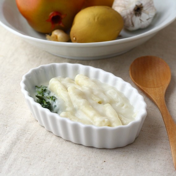 オーバルシンプルグラタン皿 13cm 国産 美濃焼 男性が喜ぶ二口サイズの