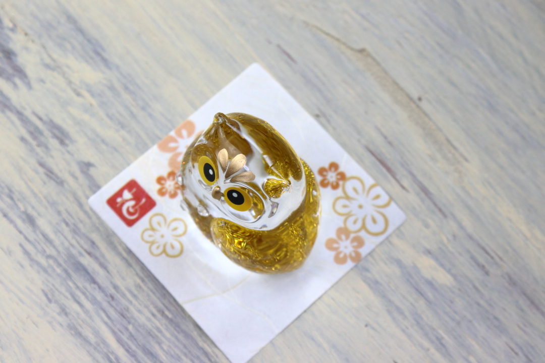 ワーグルフクロウ 金 スワロススキー 大 お取り寄せ 梟 ふくろう