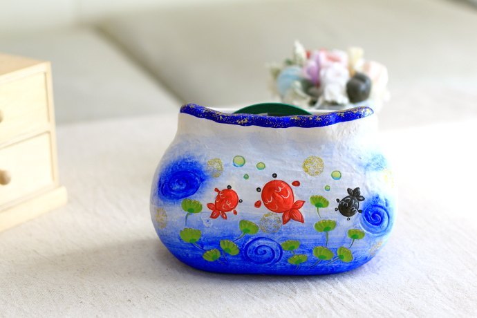 陶器製蚊取り線香ケース 金魚 お取り寄せ 蚊の飛ぶ季節の必需品 蚊取り