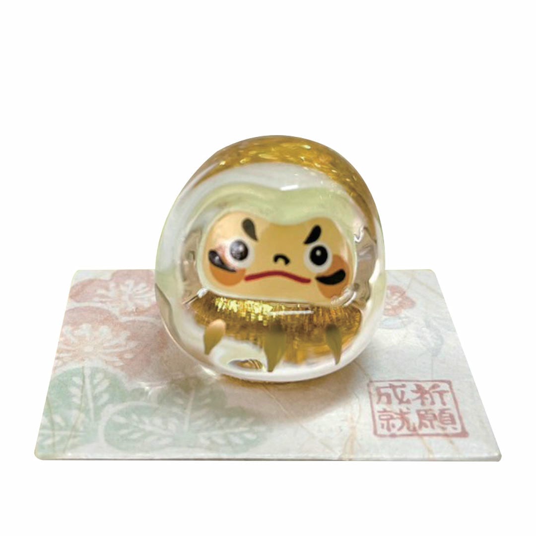 だるま（小） 金 硝子飾り E-6 ガラス 置物 置き物 おしゃれ かわいい