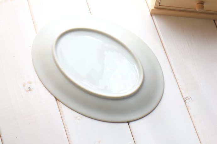 オーバル中華皿 21cm 国産 美濃焼 中皿 取り皿 楕円皿 オシャレ
