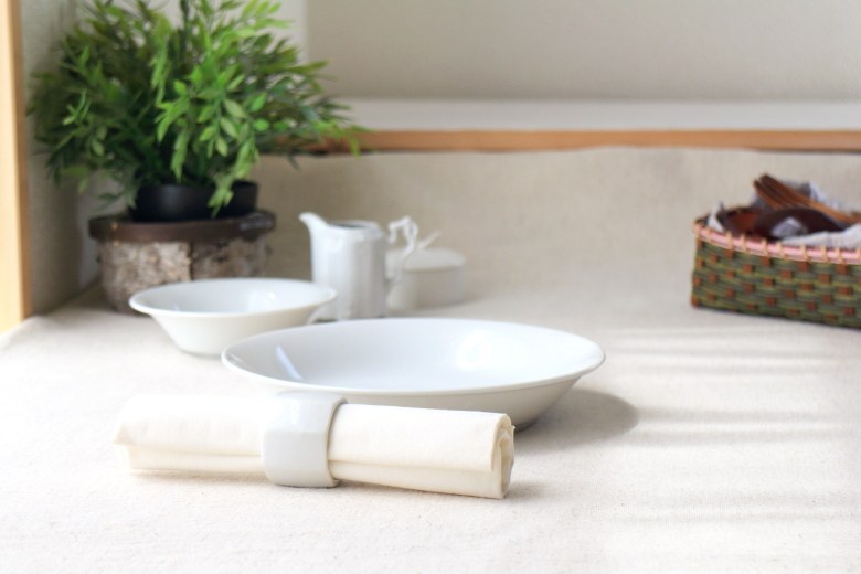 陶器製八角ナプキンリング 国産 美濃焼 エッグスタンド 卵立て カップ