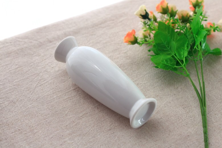 花瓶 スタンダード 国産 美濃焼 カフェ 陶器 陶器製 磁器 白い