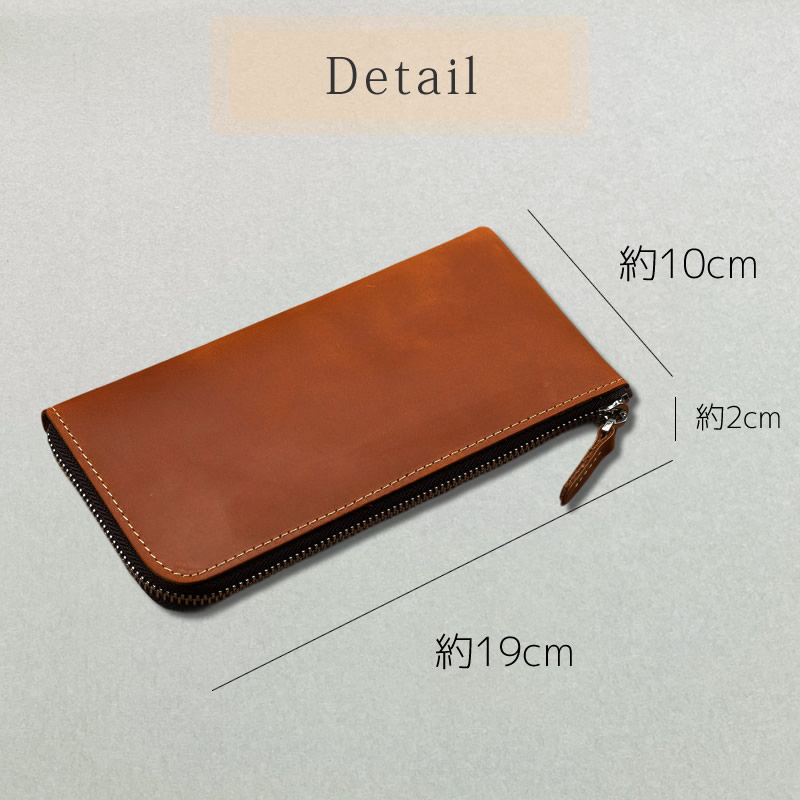 財布 l字ファスナー 本革 クレイジーホースレザー メンズ レディース