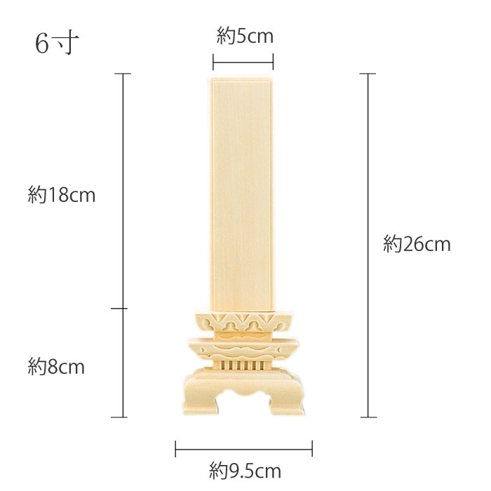 白木三段位牌 6寸 位牌 仏具 仏壇 供養 納骨 手元供養 お盆 盆 初盆 新盆 見舞い 新盆見舞い ポイント消化  :32012-t:骨壷と棺の冠婚葬祭研究所Yahoo!店 - 通販 - Yahoo!ショッピング