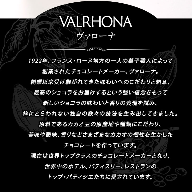 VALRHONA チョコレート フェーブ インスピレーション フレーズ 37
