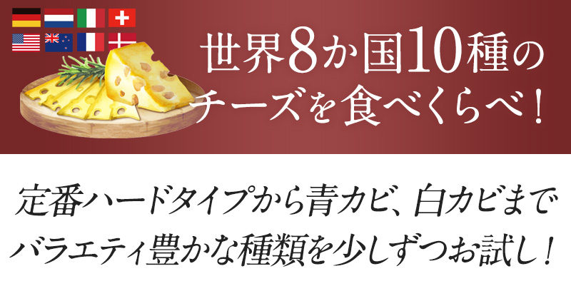 世界8か国10種のチーズ アソート セット［賞味期限：お届け後10