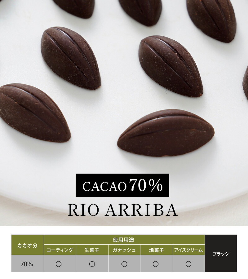 KAOKA リオアリバ70% 1kg オーガニック ダークチョコレート 有機JAS