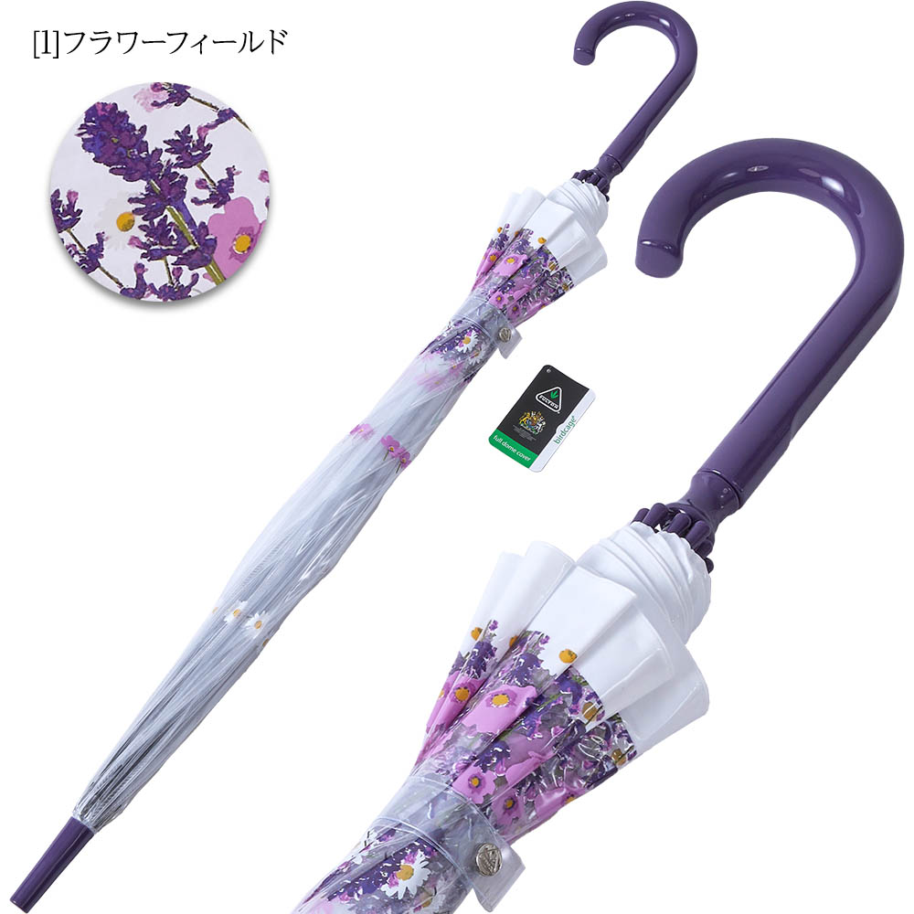 FULTON フルトン ビニール傘 バードケージ 長傘 レディース傘 FULTON フルトン ビニール傘 バードケージ 長傘 レディース傘