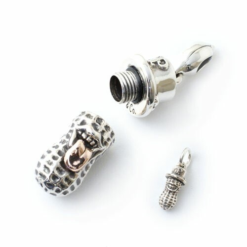 BERO PEANUTS. Silver ×k10PGとチェーンのセット新品 PEANUTS＆CO Peanuts&Co. LARGE BERO PEANUTS/Silver