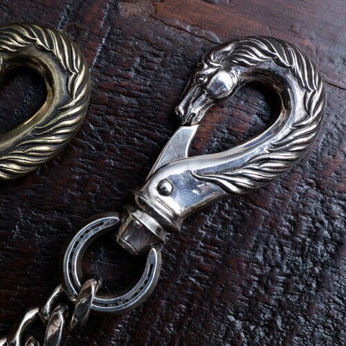 PEANUTS＆CO Peanuts&Co. HORSE WALLET CHAIN HORSE×HOOK/Silver : CG