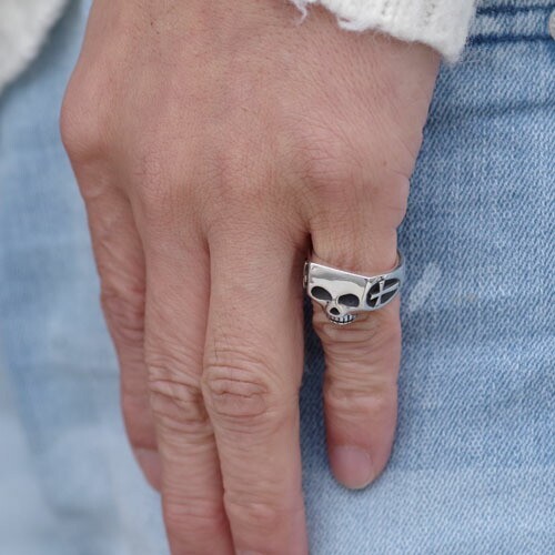 FLASH POINT（フラッシュポイント） Flash Point JIM SKULL RING CROSS
