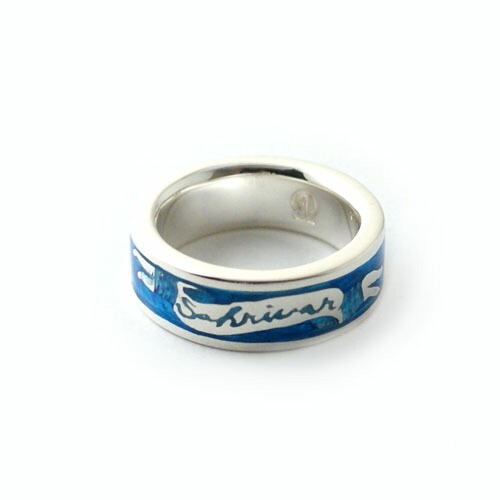 SAHRIVAR（シャフリーヴァル） SAHRIVAR Blue Enameled Ring（SILVER