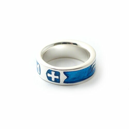 SAHRIVAR（シャフリーヴァル） SAHRIVAR Blue Enameled Ring（SILVER