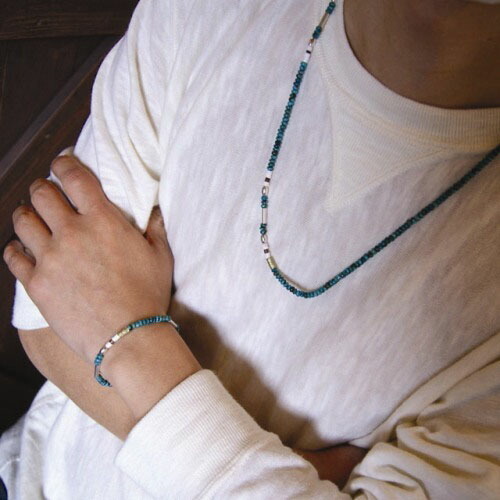 アティース（Atease） Atease SILVER & TURQUOISE BZ BRACELET・Hey