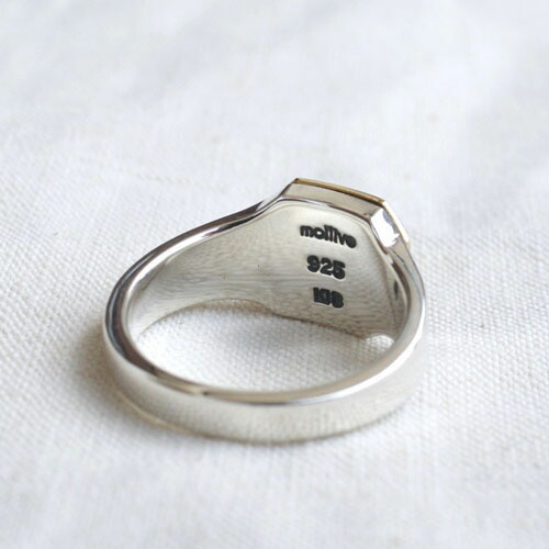 モリーヴ mollive COMBI SIGNET RING SV+K18 : CG-STORE - 通販