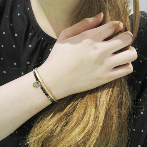 Vantique（ヴァンティーク） Vantique ONYX COIN-TAG BRACELET ARASHI 