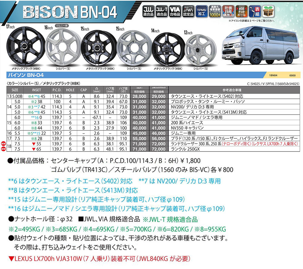 HOT STUFF（ホットスタッフ） アルミホイール 15インチ 4本セット