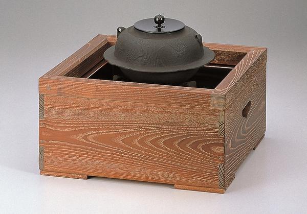 64％以上節約置炉釜 老松紋羽付（釜鐶付） 日本茶用品、茶道具