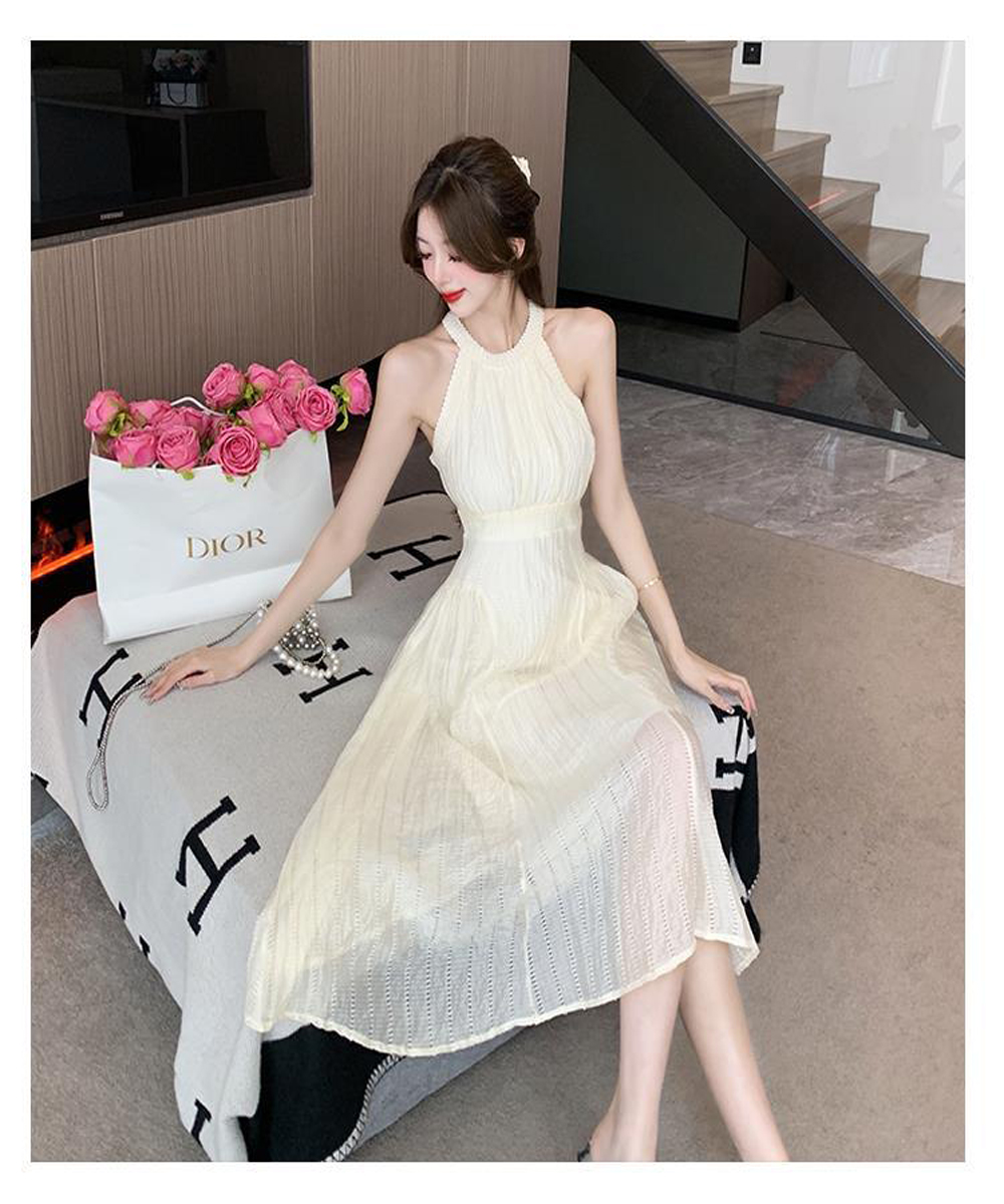 Village H＆T レディース ホルターネック ワンピース ロング