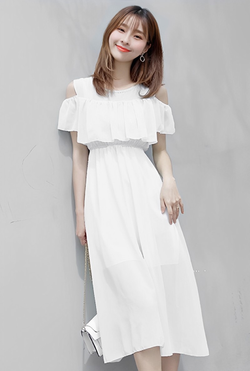 花柄ワンピース レディース  夏 Aライン 体型カバー ゆったり 着やせ フレア 無地 花柄 S〜2XL 春夏 リゾート オフショル風 大人可愛い | Village H＆T | 01