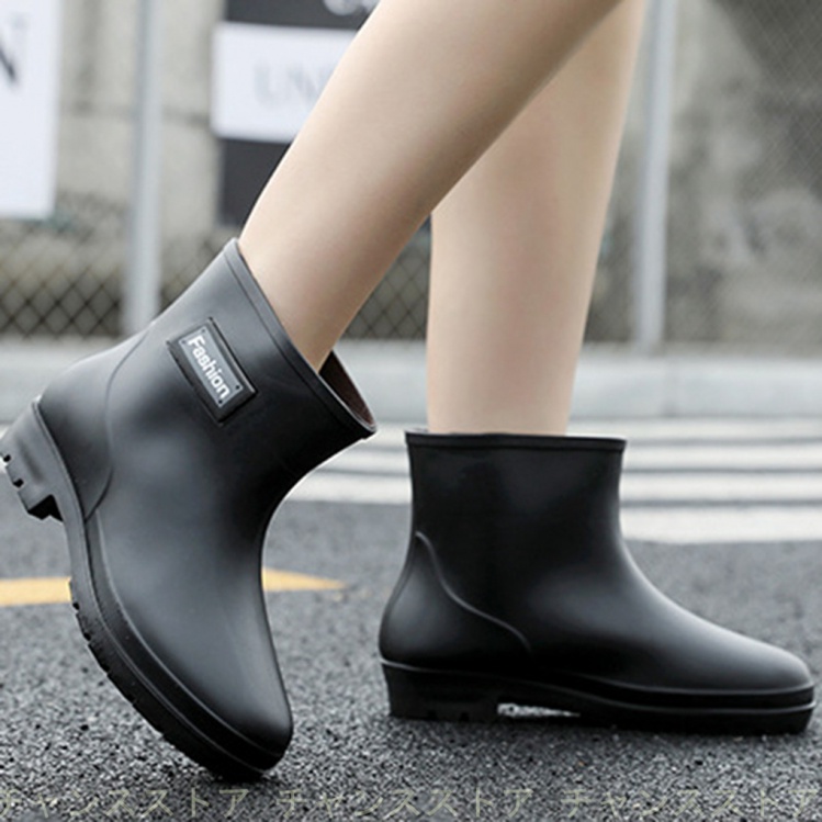 レインブーツ ショートブーツ レディース 女性用 防水ブーツ レインシューズ 靴 雨靴 長靴 長くつ 雨具 レイングッズ 美脚 軽量 蒸れない 雪 防