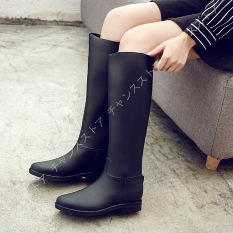 レディースファッション 日 祝も発送 レインブーツ レディース おしゃれ 黒 ブラック ラバーブーツ 長靴 雨具 ロング丈 やわらか かわいい 女性 婦人 大きいサイズ レインブーツ レディース Muaoxbbsa0 Boulevardrestaurants Com