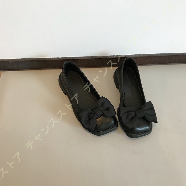 予約受付中 ぺたんこ フラットシューズ スクエアトゥ ローヒール レディース パンプス フラット リボン バレエシューズ 靴 カジュアル 歩きやすい 柔らかい パンプス サイズ 24 0cm Www Votanistas Com