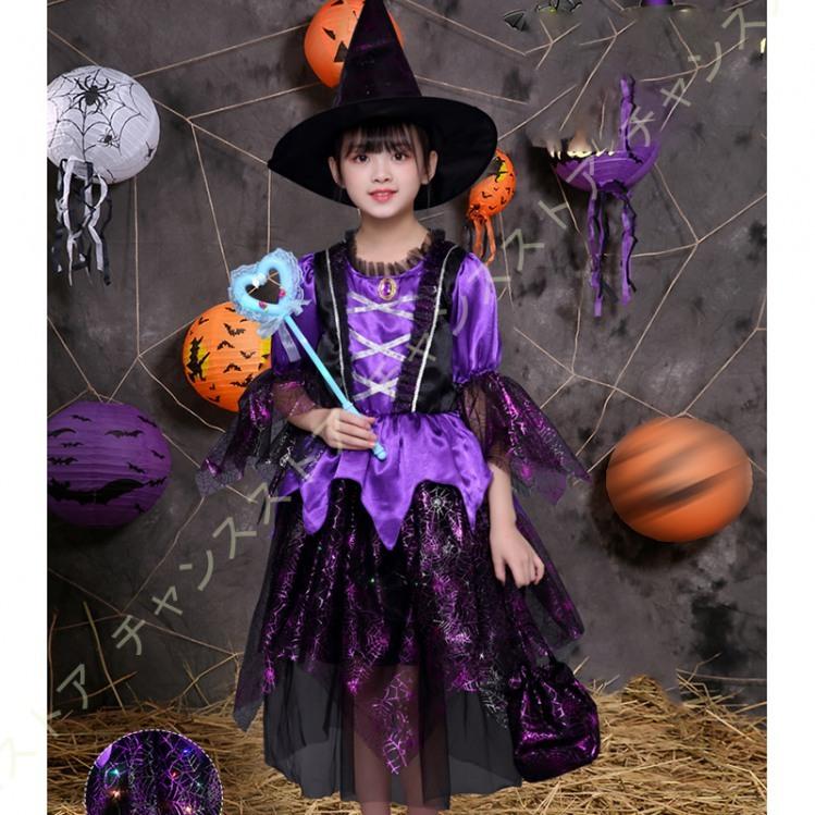 ハロウィン　魔女　魔法使い　コスプレ　ドレス　コスチューム　ブラック　ワンピース