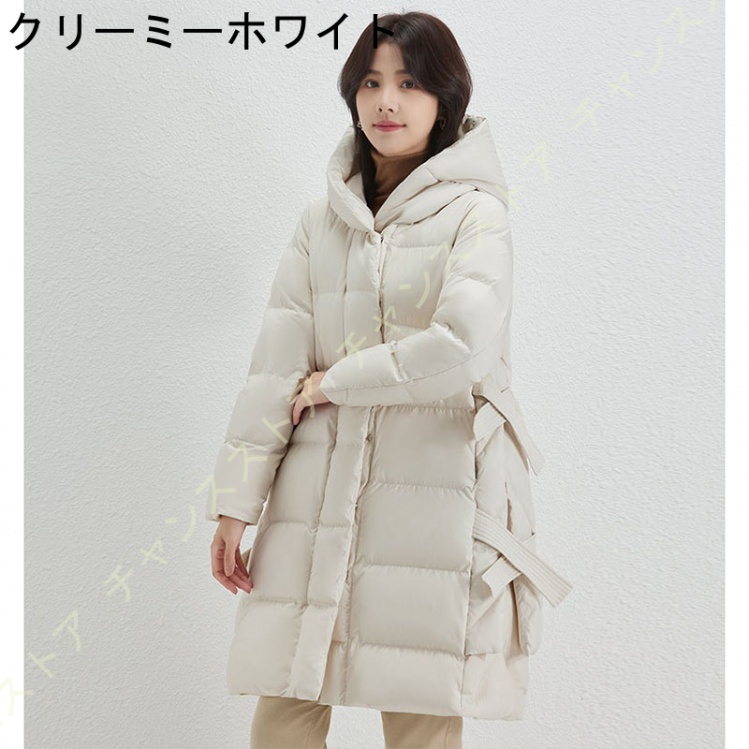 日本公式通販 ダウンジャケット レディース ロングコート 冬服 厚手