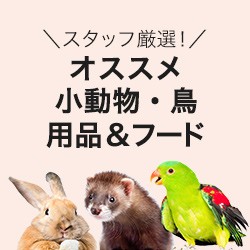 オススメ小動物・鳥用品・フード