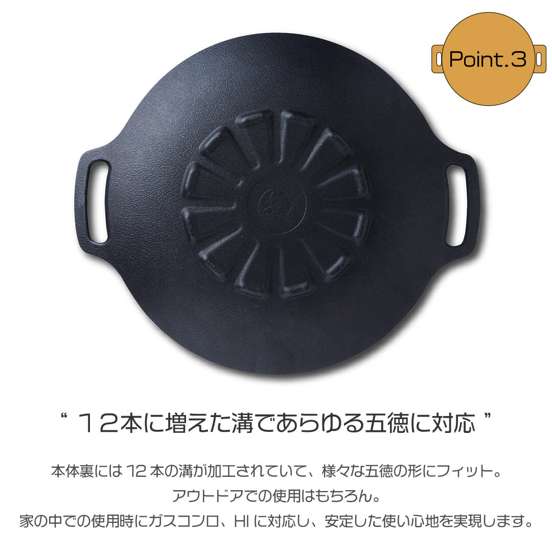 正規品 ポイントUP! ) JHQ 鉄板マルチグリドル 深型 29cm DEEP IH