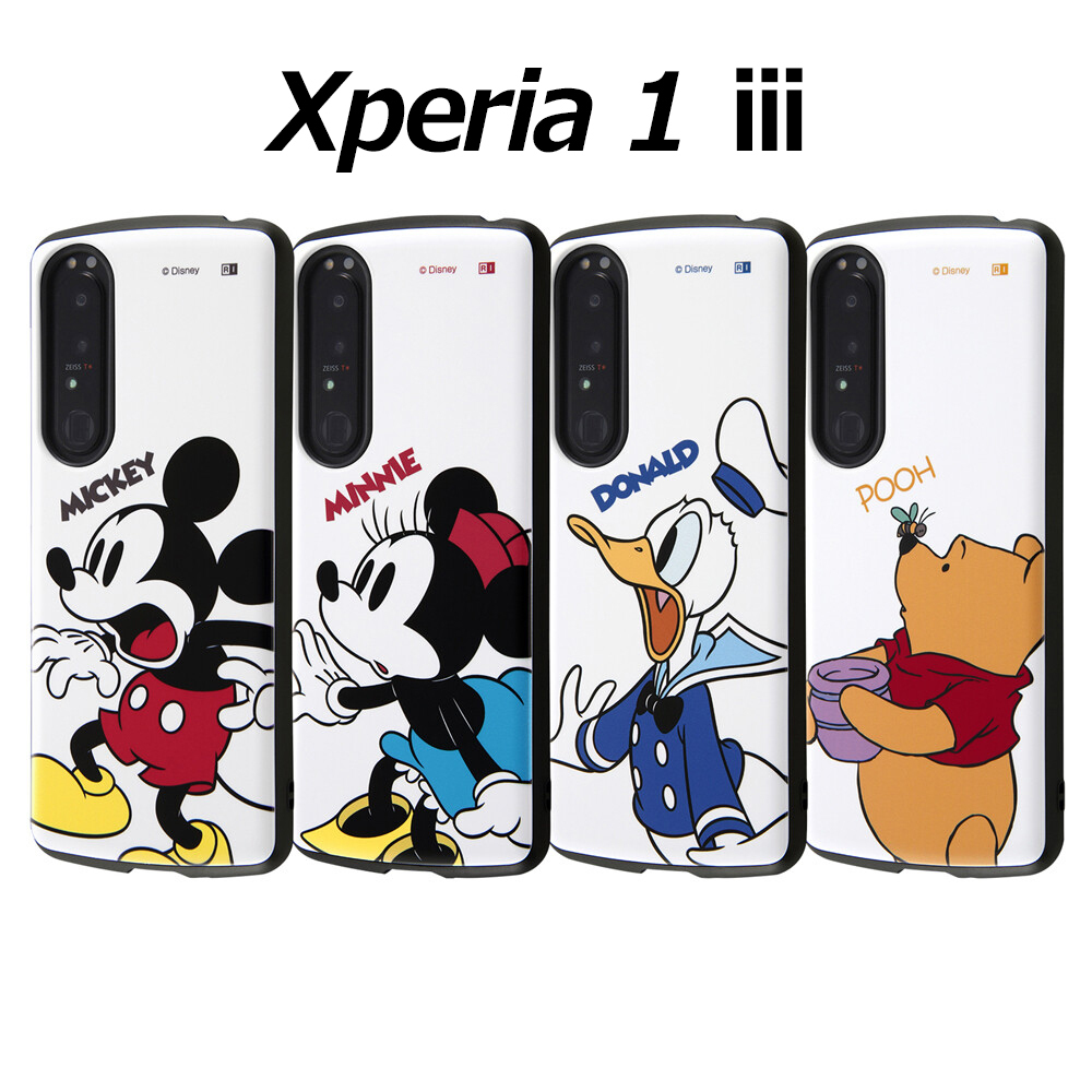 ディズニースマホケース Xperia XZ1 ディズニー/TPUソフトケース キラキラ ミッキー RT