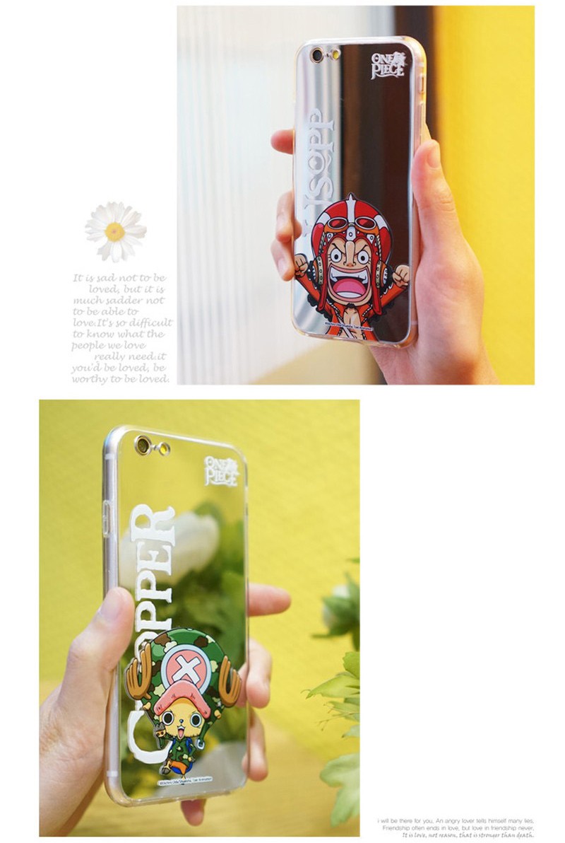 iPhone8 iPhone7 iPhone6S iPhone6 ワンピース ミラー TPUケース